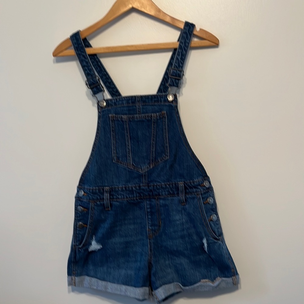 Old Navy overall shorts bibs size XS NWOT